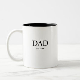 Caneca De Café Em Dois Tons Pai Estabeleceu Novo Presente para o Pai