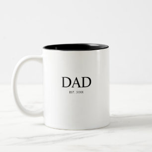 Caneca De Café Em Dois Tons Pai Estabeleceu Novo Presente para o Pai