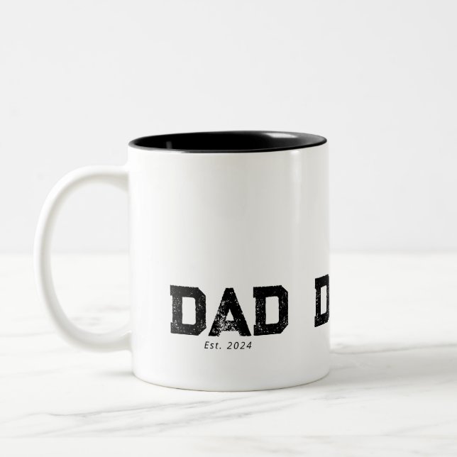 Caneca De Café Em Dois Tons Pai Estabelecido Novo Presente de Pai (Esquerda)