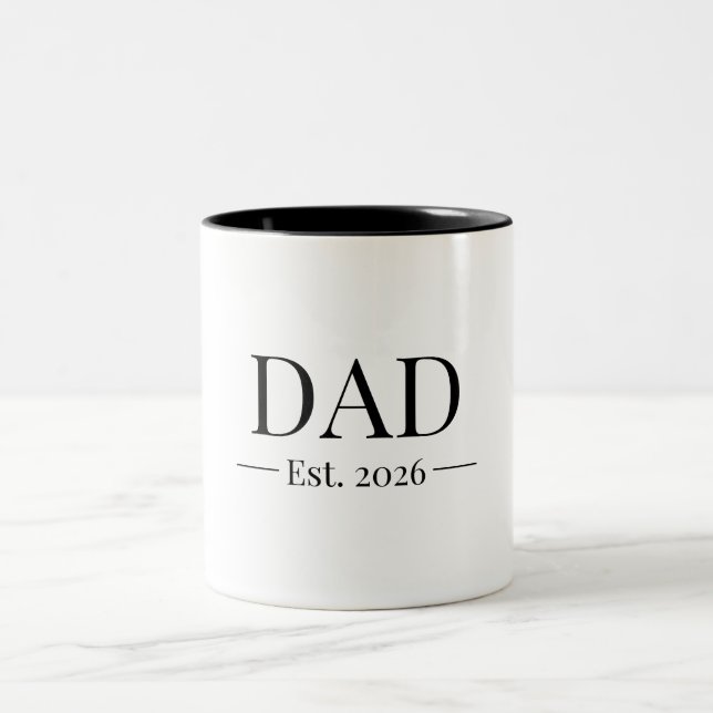 Caneca De Café Em Dois Tons Pai Fundou 2026 (Centro)