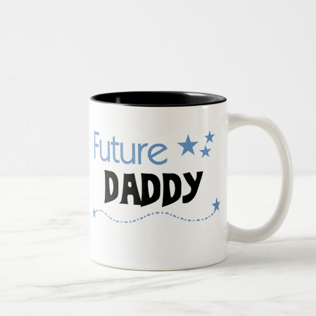 Caneca De Café Em Dois Tons Pai futuro (Direita)