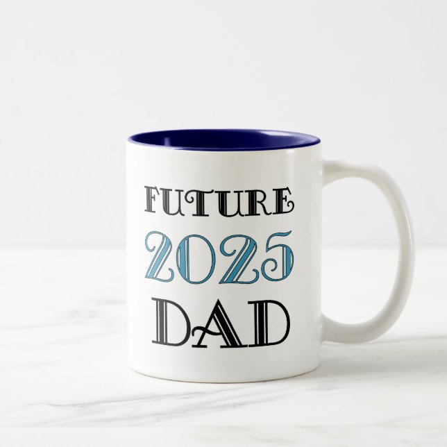 Caneca De Café Em Dois Tons Pai futuro 2025 (Direita)
