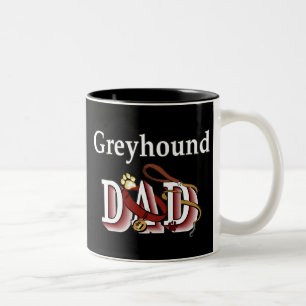 Caneca De Café Em Dois Tons Pai Greyhound Mug