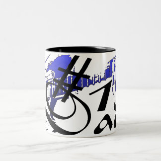 Caneca De Café Em Dois Tons pai Guitarra Blue Mug