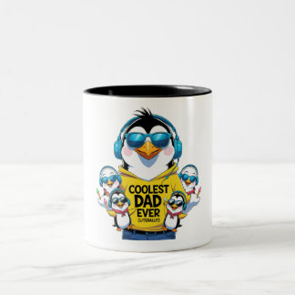 Caneca De Café Em Dois Tons Pai Mais Frio Nunca - Pinguim