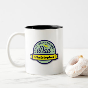 Caneca De Café Em Dois Tons Pai Moga Menos Objetiva do Mundo