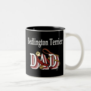 Caneca De Café Em Dois Tons Pai Mug de Terrier Bedlington