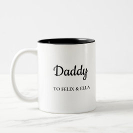 Caneca De Café Em Dois Tons Pai | Nomes de crianças Dias de os pais modernos