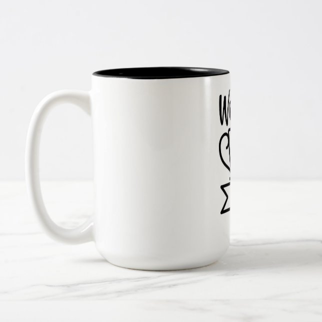 Caneca De Café Em Dois Tons pai número 1 (Esquerda)