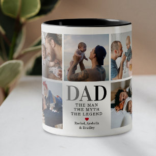 Caneca De Café Em Dois Tons Pai O Homem O Mito A Legenda Foto De Dois Tons Cof