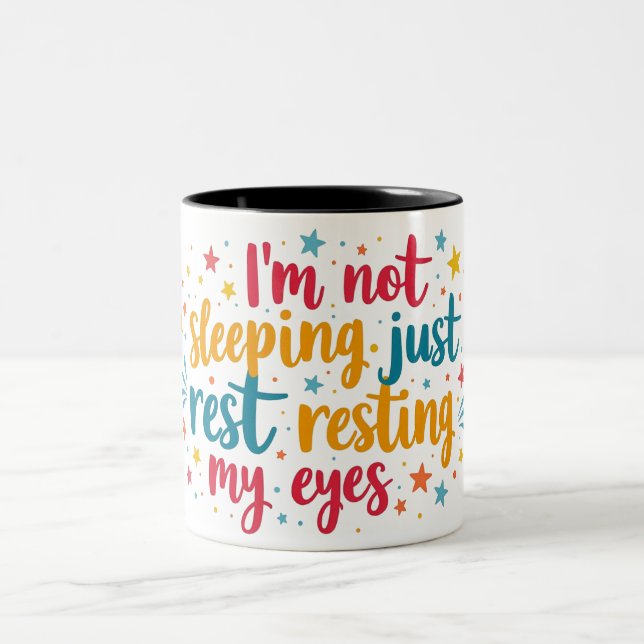 Caneca De Café Em Dois Tons Pai Piadas Mug (Centro)