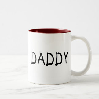 Caneca De Café Em Dois Tons Pai (preto)