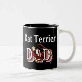 Caneca De Café Em Dois Tons Pai Rat Terrier Mug