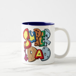 Caneca De Café Em Dois Tons Pai super