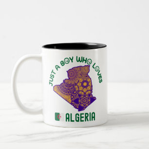 Caneca De Café Em Dois Tons País africano Argélia