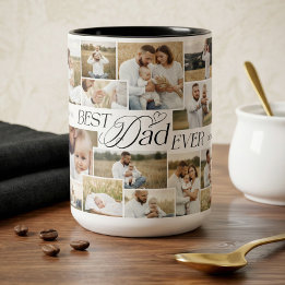 Caneca De Café Em Dois Tons Pais Elegantes Dia dos Pais Melhor Pai de Todos Co