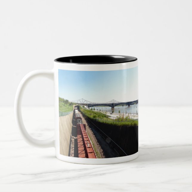 Caneca De Café Em Dois Tons Paisagem (Esquerda)