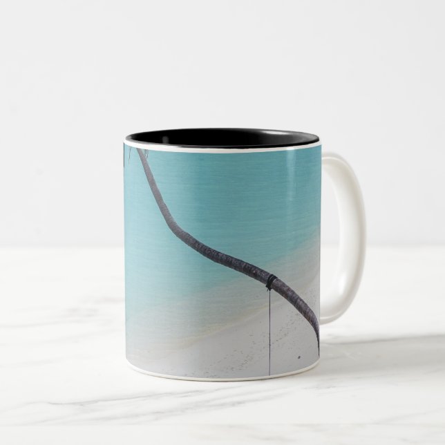 Caneca De Café Em Dois Tons Paisagem Bela (Frente Esquerda)