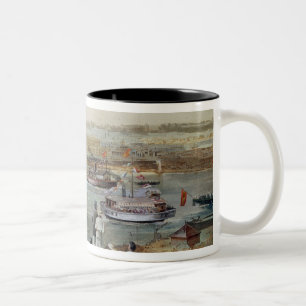 Caneca De Café Em Dois Tons Paisagem de Cuba