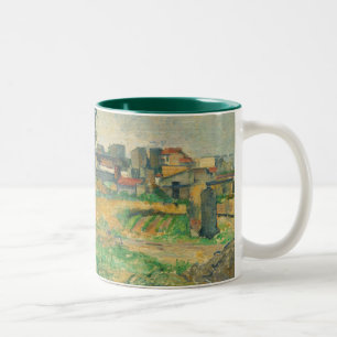 Caneca De Café Em Dois Tons Paisagem de Paul Cezanne perto de Paris, C. 1876