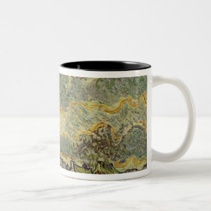 Caneca De Café Em Dois Tons Paisagem do outono de Vincent van Gogh  , 1890