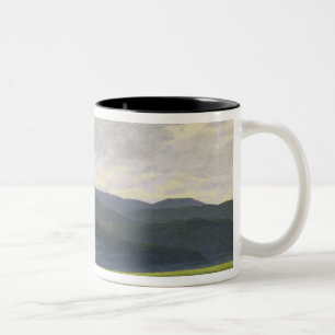Caneca De Café Em Dois Tons Paisagem montanhosa