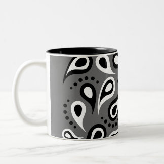 Caneca De Café Em Dois Tons Paisley Coffee Mug