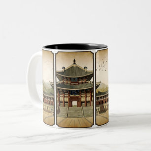 Caneca De Café Em Dois Tons Palácio Gyeongbokgung