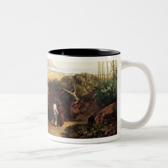 Caneca De Café Em Dois Tons Palermo, Sicília, 1847 (óleo em canvas) (Direita)