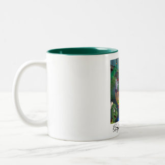 Caneca De Café Em Dois Tons Palhaço divertido das Aventuras de Mug Augie