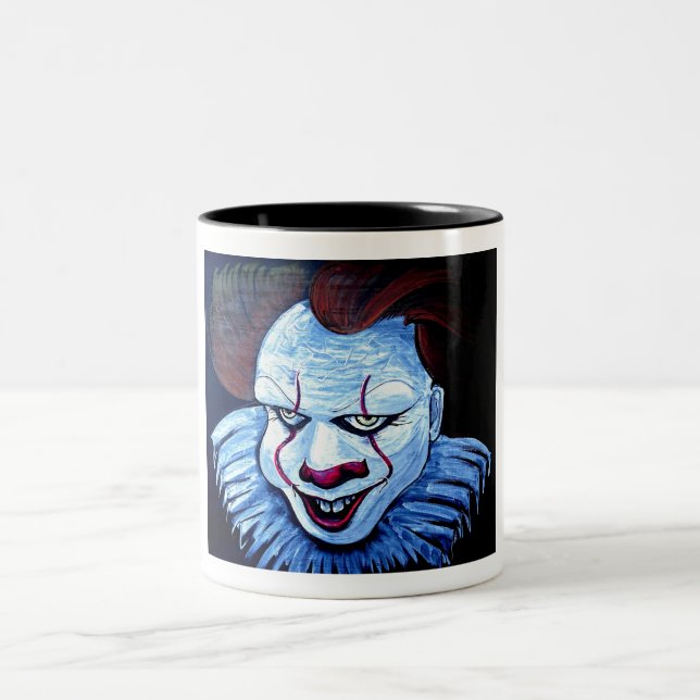Caneca De Café Em Dois Tons Palhaço:Mau (Centro)