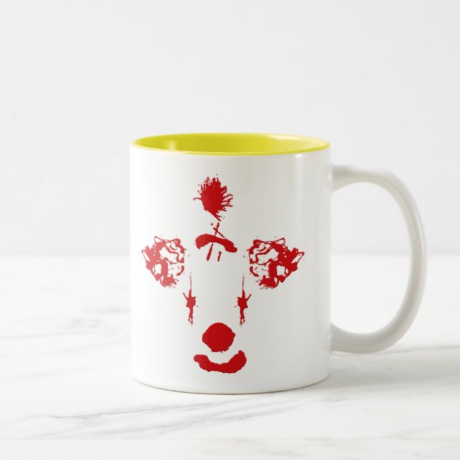 Caneca De Café Em Dois Tons Palhaços Me Fizeram Fazer Isso (Direita)