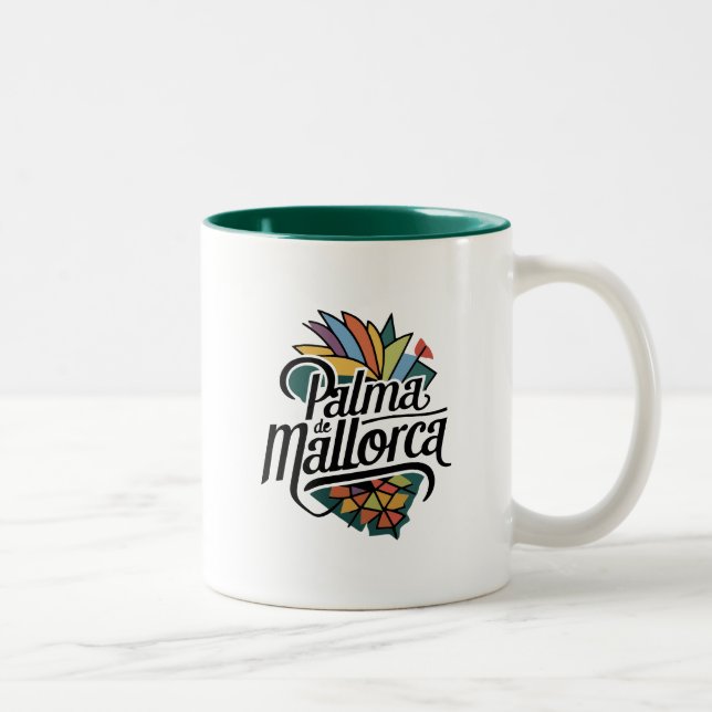 Caneca De Café Em Dois Tons Palma de Maiorca (Direita)