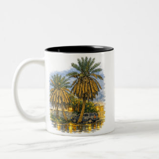 Caneca De Café Em Dois Tons Palmeira
