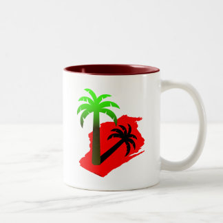 Caneca De Café Em Dois Tons Palmeira de Wisconsin