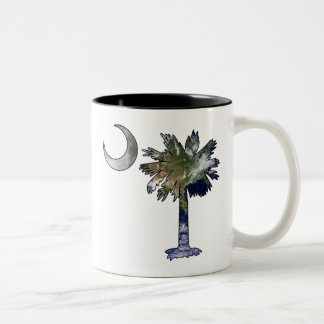 Caneca De Café Em Dois Tons Palmetto da terra e da lua