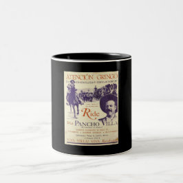 Caneca De Café Em Dois Tons Pancho Villa 🔥 General mexicano Herói