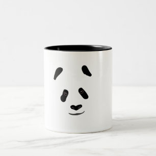 Caneca De Café Em Dois Tons Panda Face