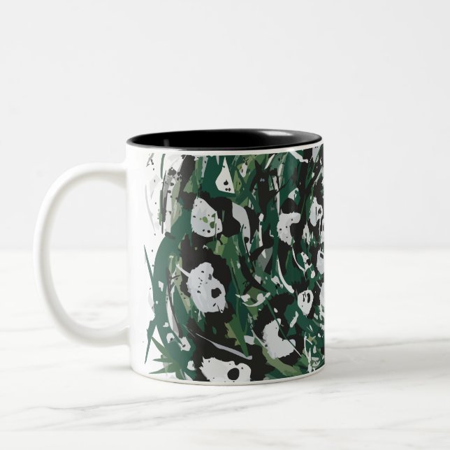 Caneca De Café Em Dois Tons Panda-mônio (Esquerda)