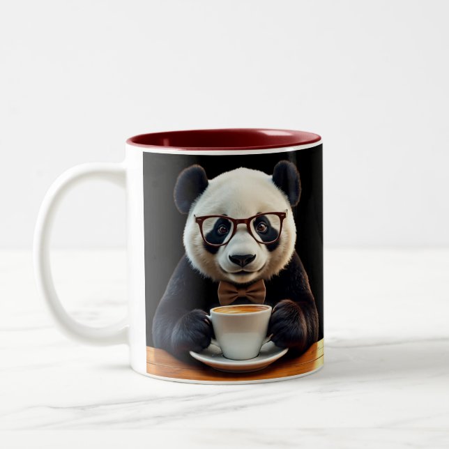 Caneca De Café Em Dois Tons Panda's Coffee Break (Esquerda)