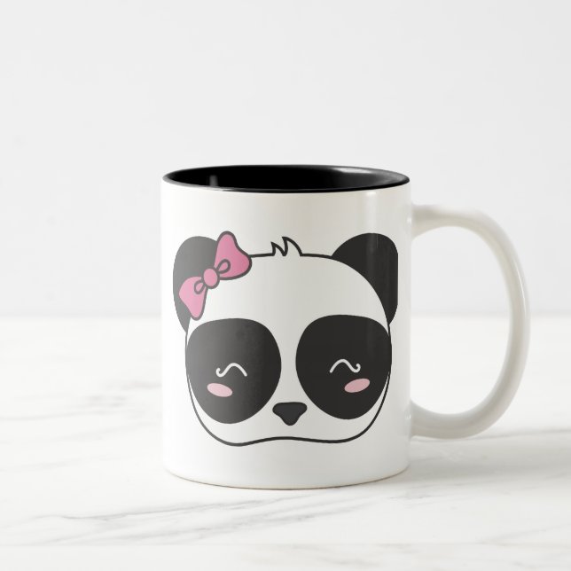 Caneca De Café Em Dois Tons Pandora, a panda adorável (Direita)