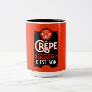 Caneca De Café Em Dois Tons Panquecas Francesas