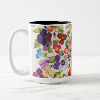 Caneca De Café Em Dois Tons Pansie Bicotada, 15 oz