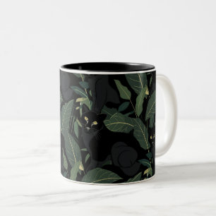 Caneca De Café Em Dois Tons Pantera negra moderna