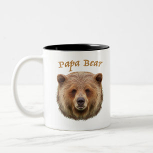 Caneca De Café Em Dois Tons Papa Bear
