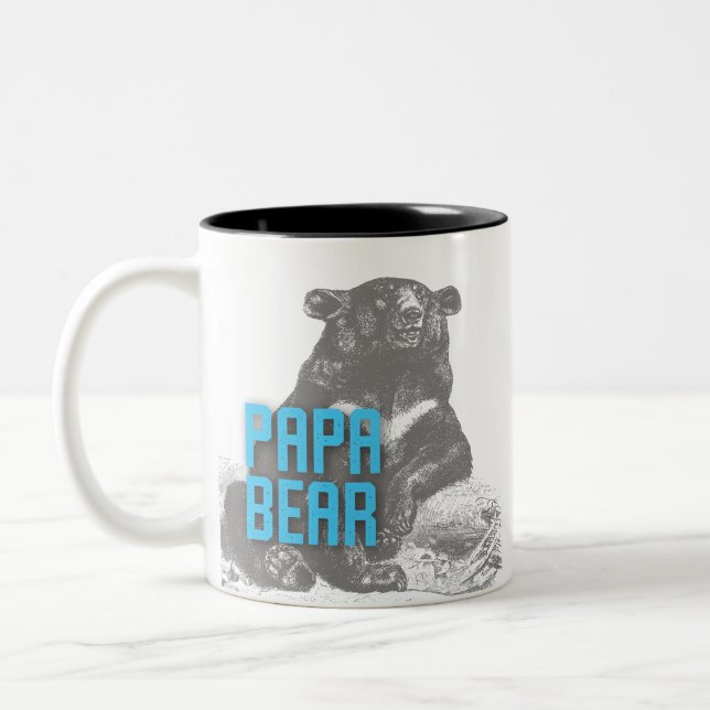 Caneca De Café Em Dois Tons Papa Bear Mug (Esquerda)