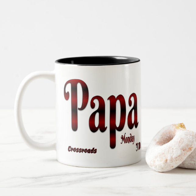Caneca De Café Em Dois Tons Papa Elegua (Com Donut)