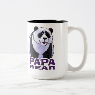 Caneca De Café Em Dois Tons Papa Panda Bear