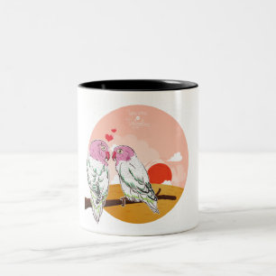 Caneca De Café Em Dois Tons papagaio