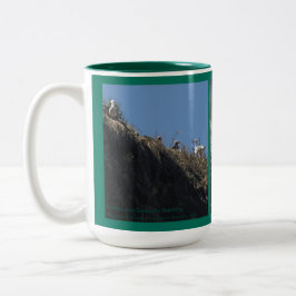 Caneca De Café Em Dois Tons Papagaio-do-mar em San Diego e em Oregon